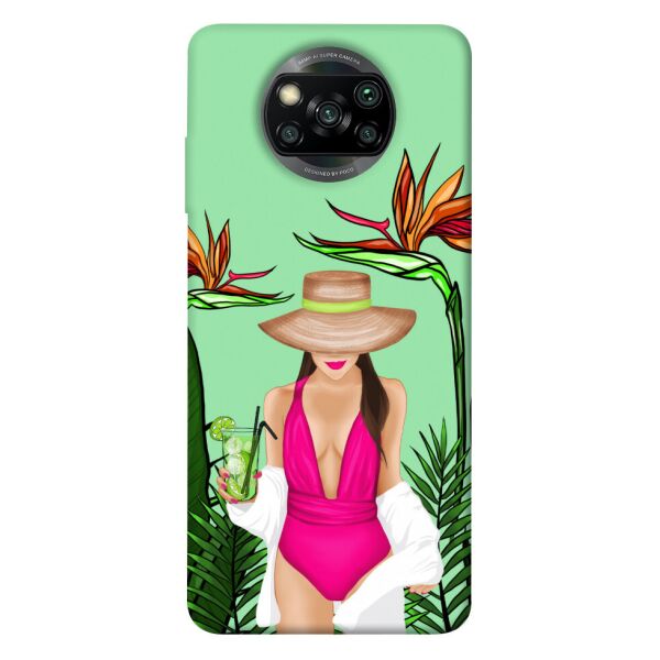 

Чехол itsPrint Tropical girl для Xiaomi Poco X3 NFC