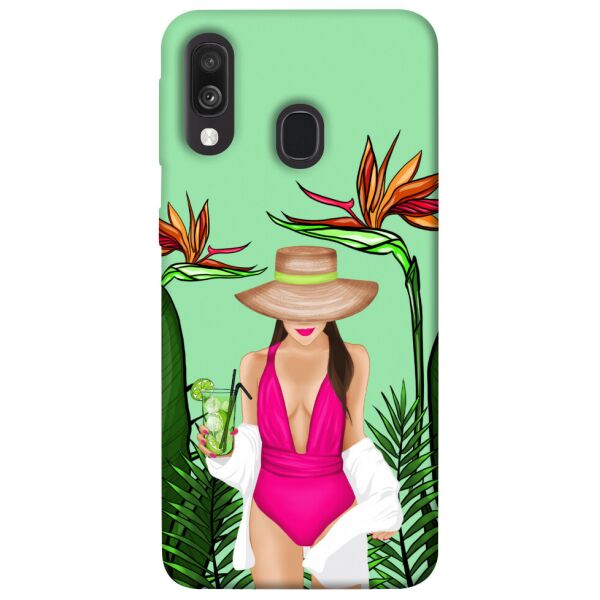 

Чехол itsPrint Tropical girl для Samsung Galaxy A40 (A405F)