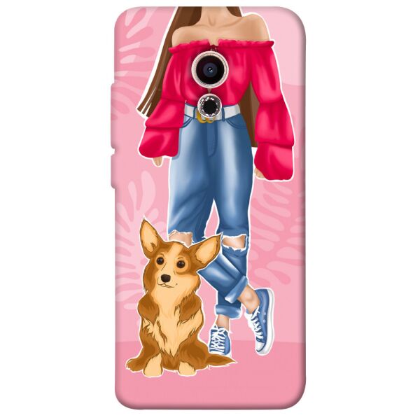 

Чехол itsPrint Girl and corgi для Meizu Pro 6