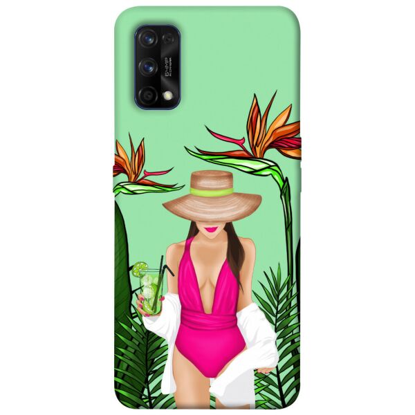 

Чехол itsPrint Tropical girl для Realme 7 Pro