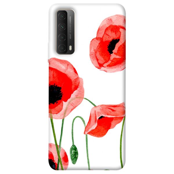 

Чехол itsPrint Акварельные маки для Huawei P Smart (2021)