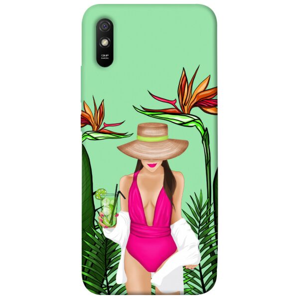 

Чехол itsPrint Tropical girl для Xiaomi Redmi 9A