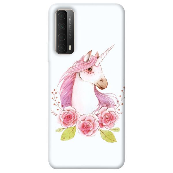 

Чехол itsPrint Единорог с цветами для Huawei P Smart (2021)