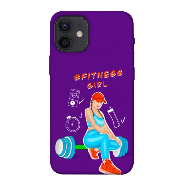 

Чехол itsPrint Fitness girl для Apple iPhone 12 mini (5.4")