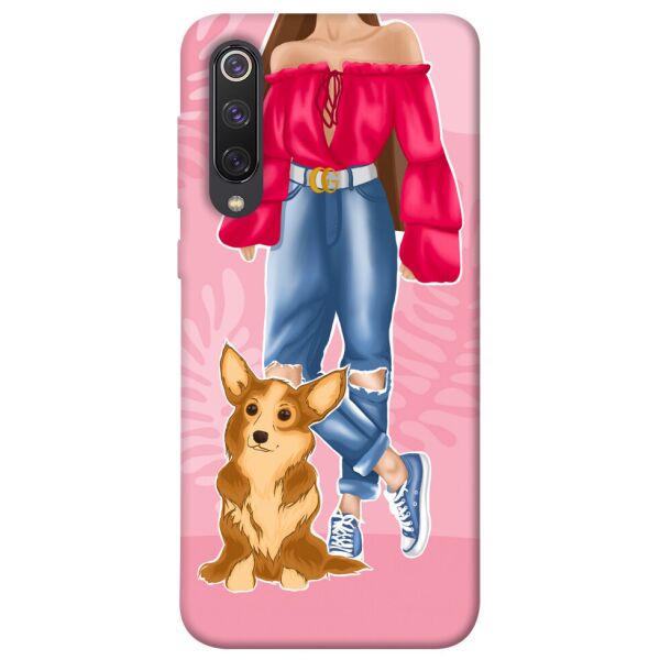 

Чехол itsPrint Girl and corgi для Xiaomi Mi 9 SE