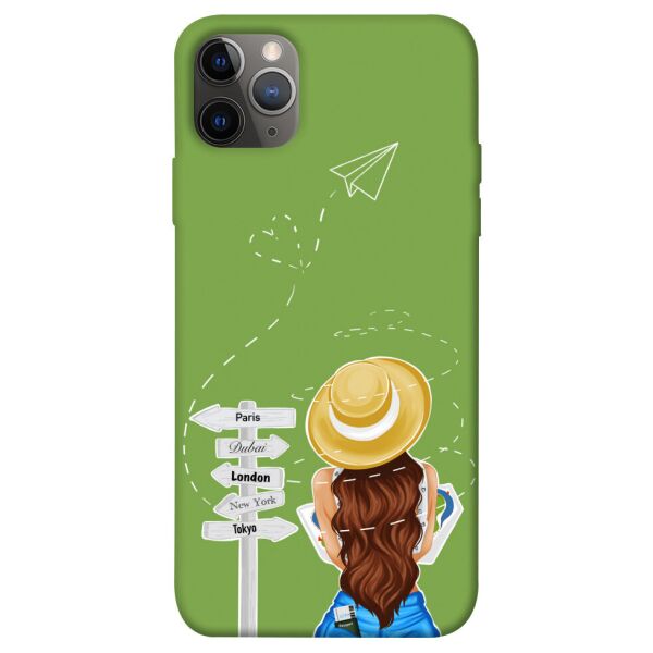 

Чехол itsPrint Travel girl для Apple iPhone 12 Pro Max (6.7")