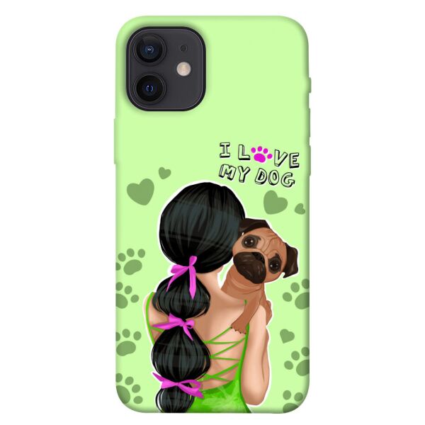 

Чехол itsPrint Love my dog для Apple iPhone 12 (6.1")