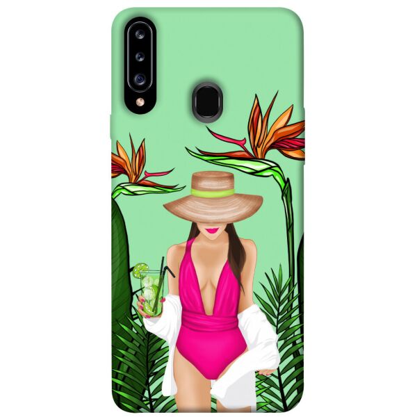 

Чехол itsPrint Tropical girl для Samsung Galaxy A20s