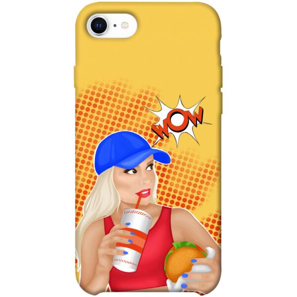 

Чехол itsPrint Wow burger для Apple iPhone SE (2020)