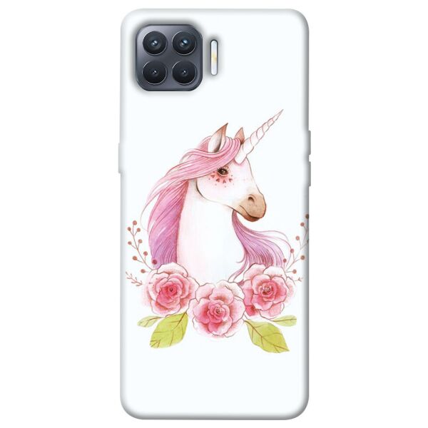 

Чехол itsPrint Единорог с цветами для Oppo Reno 4 Lite