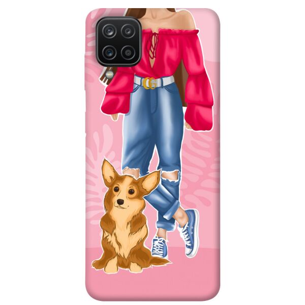 

Чехол itsPrint Girl and corgi для Samsung Galaxy A12