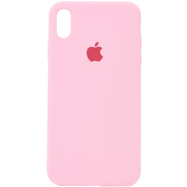 

Чехол Silicone Case Full Protective (AA) для Apple iPhone X (5.8") / XS (5.8") Розовый / Light pink