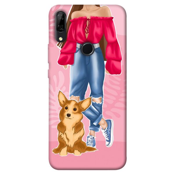 

Чехол itsPrint Girl and corgi для Huawei P Smart Z