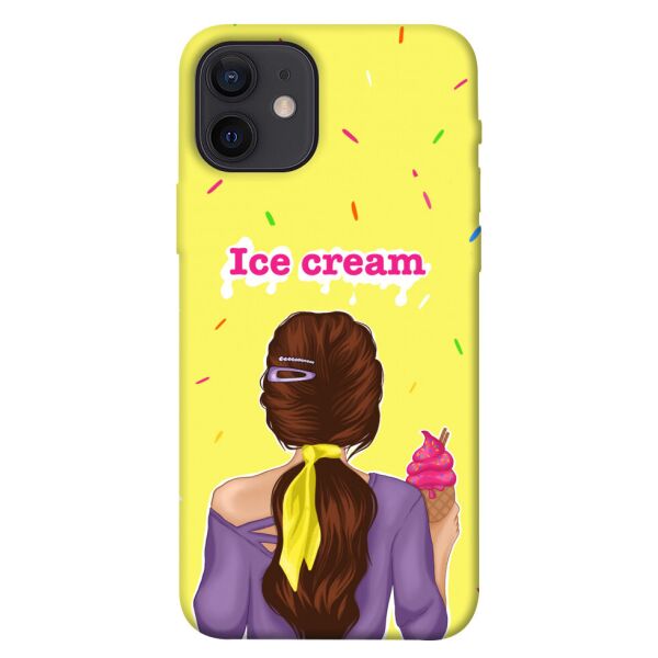 

Чехол itsPrint Ice cream girl для Apple iPhone 12 (6.1")