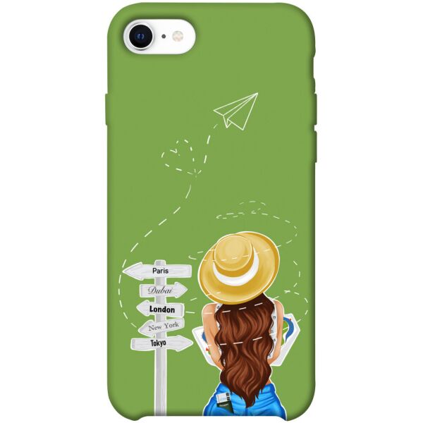

Чехол itsPrint Travel girl для Apple iPhone SE (2020)