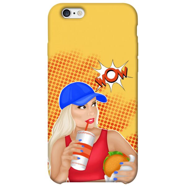 

Чехол itsPrint Wow burger для Apple iPhone 6/6s (4.7")