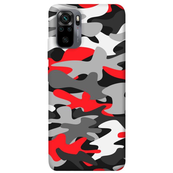 

Чехол itsPrint Красно-серый камуфляж для Xiaomi Redmi Note 10