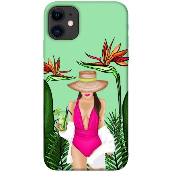 

Чехол itsPrint Tropical girl для Apple iPhone 11 (6.1")