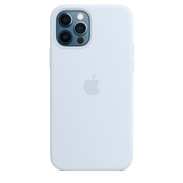 

Чехол Silicone case (AAA) full with Magsafe для Apple iPhone 12 Pro / 12 (6.1") Голубой / Cloud Blue