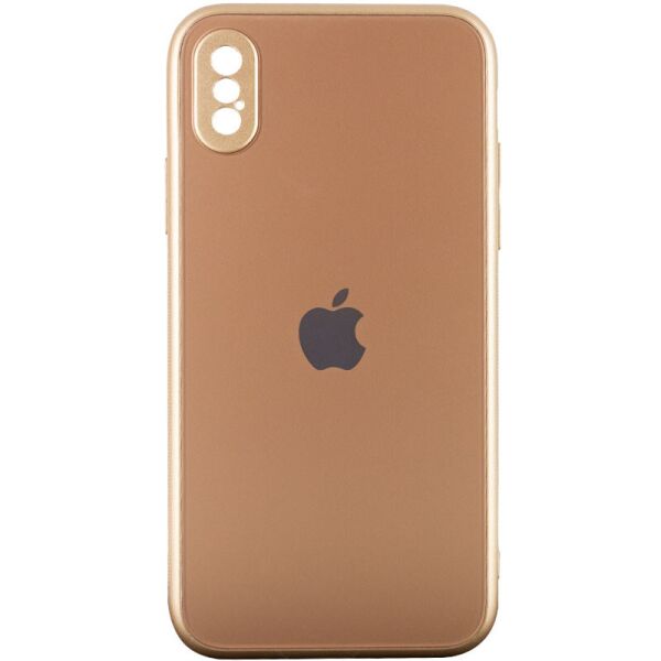 

TPU+Glass чехол Matte Candy Full camera для Apple iPhone XS Max (6.5") Золотой