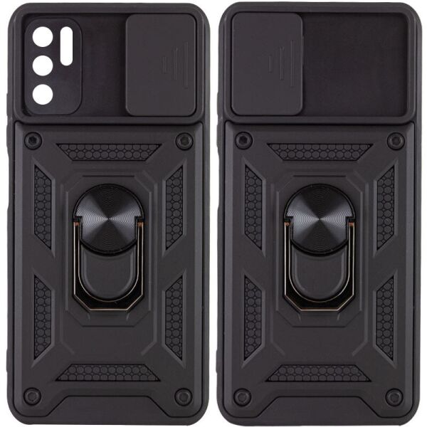 

Ударопрочный чехол Camshield Serge Ring for Magnet для Xiaomi Redmi Note 10 5G / Poco M3 Pro Черный