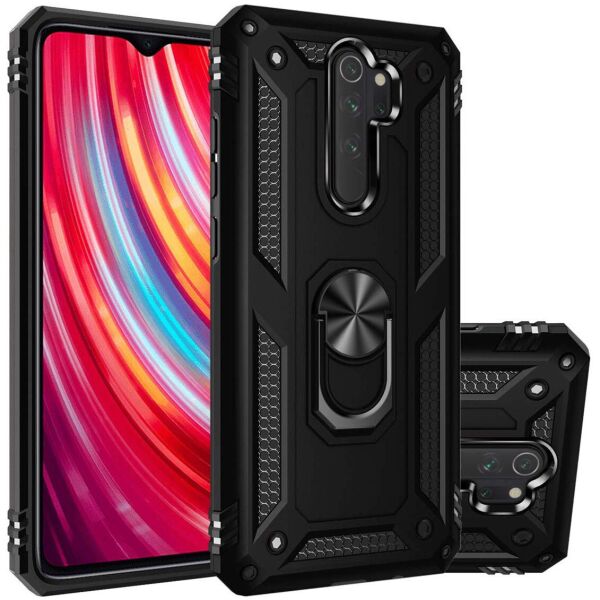 

Ударопрочный чехол Serge Ring for Magnet для Xiaomi Redmi Note 8 Pro Черный