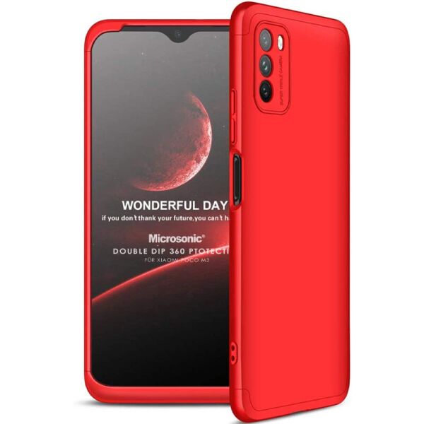 

Пластиковая накладка GKK LikGus 360 градусов (opp) для Xiaomi Poco M3 Красный