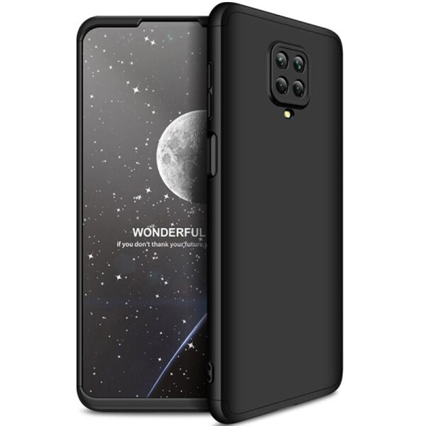 

Пластиковая накладка GKK LikGus 360 градусов (opp) для Xiaomi Redmi Note 9s/Note 9 Pro/9 Pro Max Черный