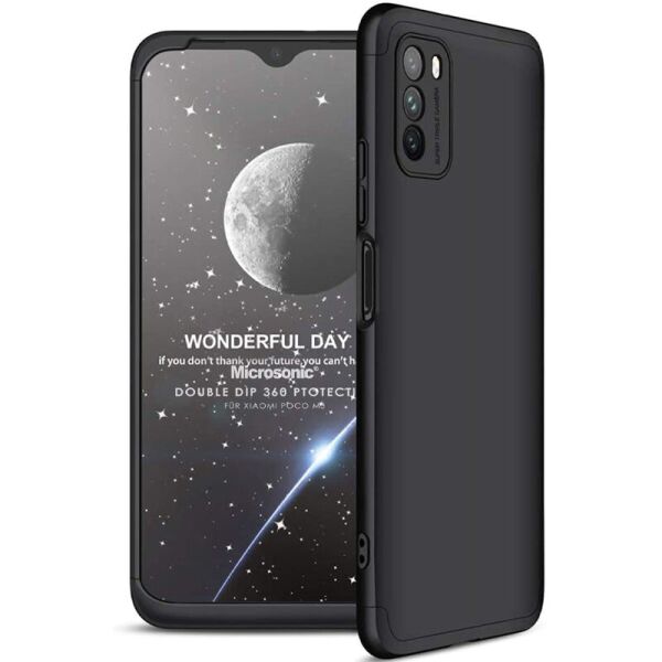 

Пластиковая накладка GKK LikGus 360 градусов (opp) для Xiaomi Redmi Note 10 5G / Poco M3 Pro Черный