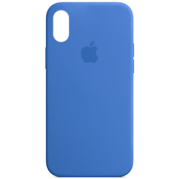 

Чехол Silicone Case Full Protective (AA) для Apple iPhone X (5.8") / XS (5.8") Синий / Capri Blue