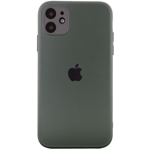 

TPU+Glass чехол Matte Candy Full camera для Apple iPhone 11 (6.1") Зеленый