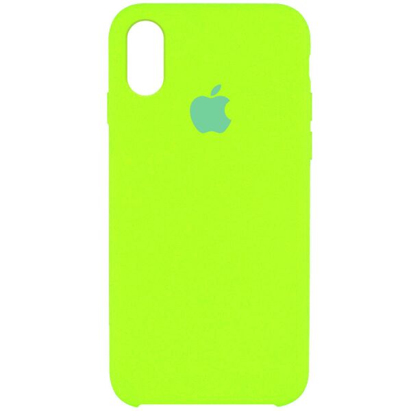 

Чехол Silicone Case (AA) для Apple iPhone X (5.8") / XS (5.8") Салатовый / Neon Green