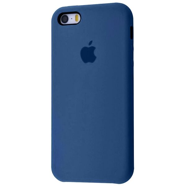 

Чехол Silicone Case (AA) для Apple iPhone 5/5S/SE Синий / Navy blue