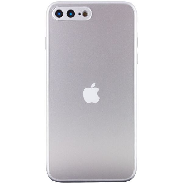 

TPU+Glass чехол Matte Candy Full camera для Apple iPhone 7 plus / 8 plus (5.5") Белый