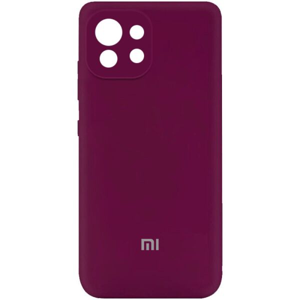 

Чехол Silicone Cover My Color Full Camera (A) для Xiaomi Mi 11 Lite Бордовый / Marsala