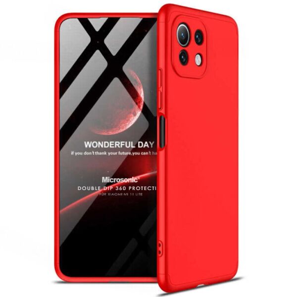 

Пластиковая накладка GKK LikGus 360 градусов (opp) для Xiaomi Mi 11 Lite Красный