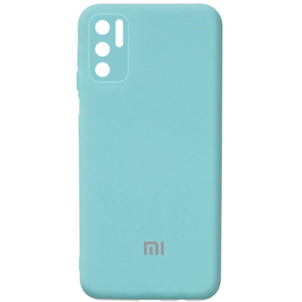 

Чехол Silicone Cover Full Camera (AA) для Xiaomi Redmi Note 10 5G / Poco M3 Pro Бирюзовый / Ice Blue