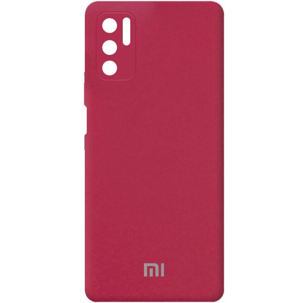 

Чехол Silicone Cover Full Camera (AA) для Xiaomi Redmi Note 10 5G / Poco M3 Pro Красный / Rose Red