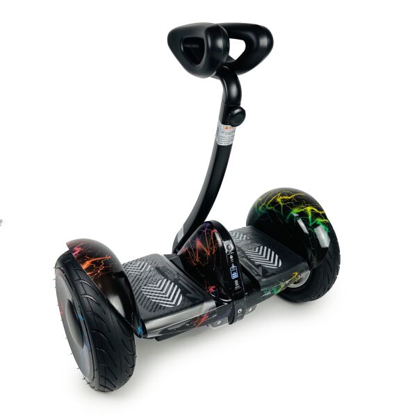 

Гироскутер Smart Balance Minirobot черный с молниями
