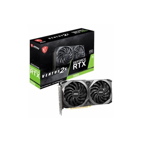 

Відеокарта MSI GeForce RTX3060 12Gb VENTUS 2X OC LHR (RTX 3060 VENTUS 2X 12G OC LHR)