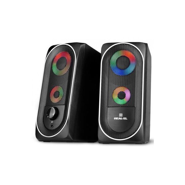 

Акустична система 2.0 REAL-EL S-110 USB Black