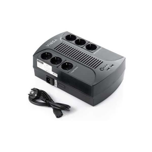 

Пристрій безперебійного живлення Vinga 600VA-PU, 2USB*5V /1A (VPP-600U)