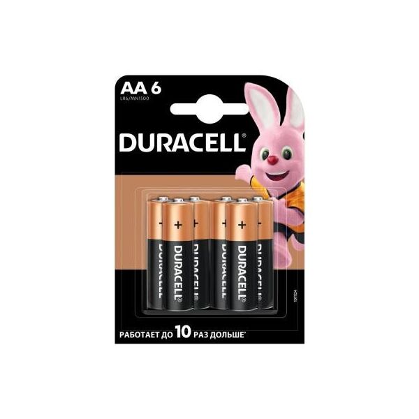 Акція на Батарейка Duracell AAA MN2400 LR03 * 6 (5000394107472 / 81483511) від Allo UA