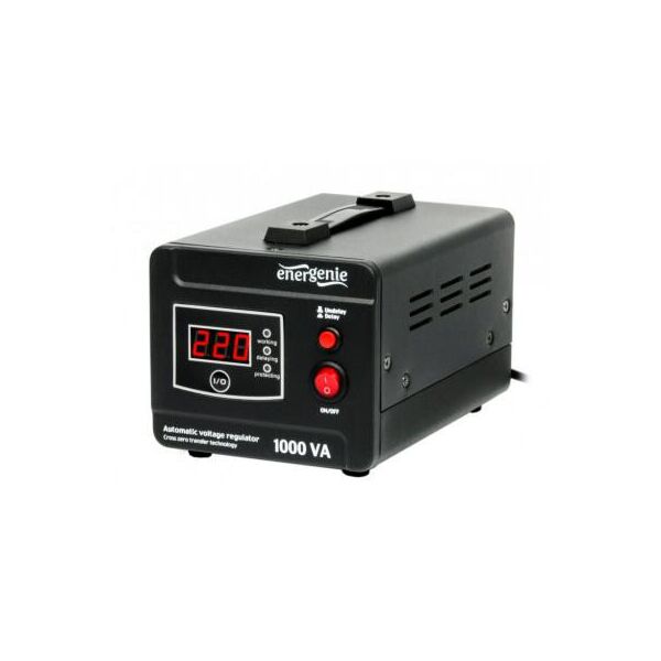 

Стабілізатор EnerGenie EG-AVR-D1000-01, 600Вт (EG-AVR-D1000-01)
