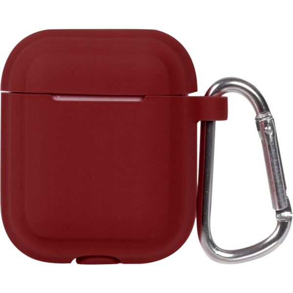 

Кейс TOTO Plain Cover With Stripe Style Case AirPods Wine Red