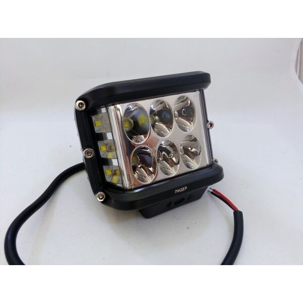 

Светодиодная LED противотуманная фара ЛИДЕР 1 шт 10-30V W 0260 24W ближний с боковым ∠90°