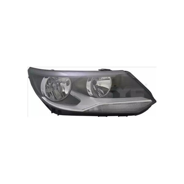 

Левая передняя фара Volkswagen Tiguan 2011-2016 EUR H15+H7 с моторчиком черный отражатель