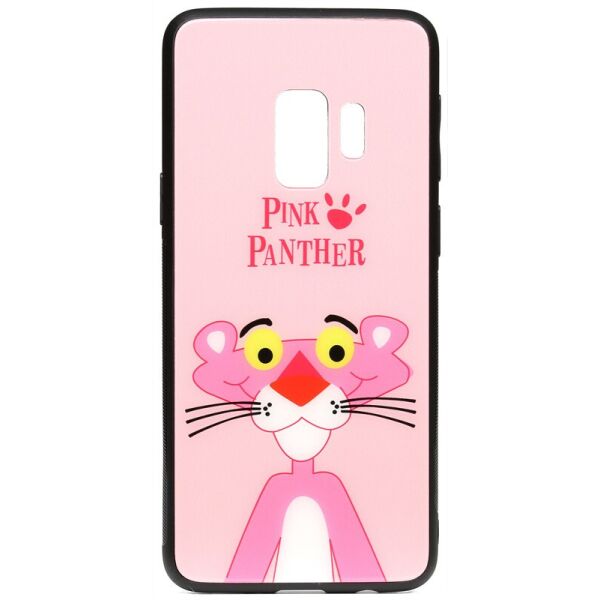 

Чехол-накладка TOTO Cartoon Print Glass Case Samsung Galaxy S9 Pink Panther
