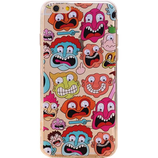 

Чехол-накладка TOTO TPU+PC Case Eye IPhone 6 Plus/6S Plus Face Transparent