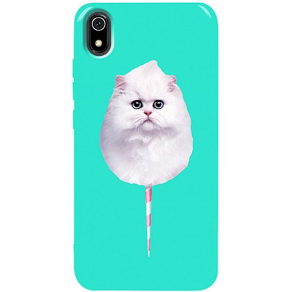 

Чехол-накладка TOTO Pure TPU 2mm Print Case Xiaomi Redmi 7A #9 Cat Candy Mint